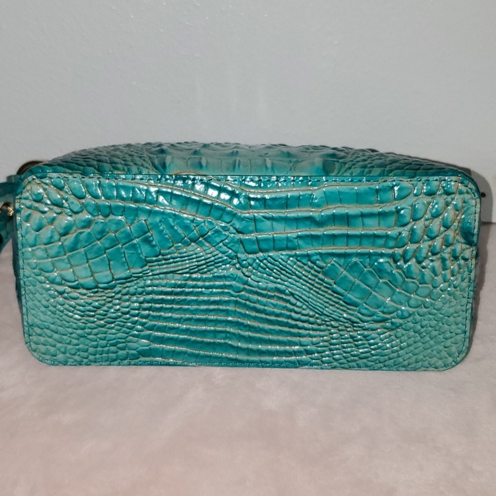 Brahmin Mini Duxbury Turquoise Melbourne Crossbody - Picture 8 of 14